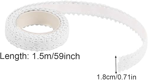 Miniatura 2 de Cinta Washi, cinta adhesiva con patrón de encaje, cinta adhesiva decorativa, cinta adhesiva washi, cintas decorativas para manualidades,