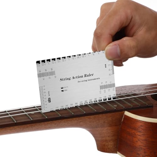 String Action Gauge Ruler for Guitar Setup