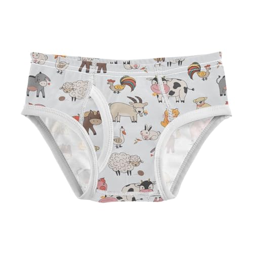 Ollabaky Dog Boys' Underwear 100% Cotton Boys Briefs Soft Toddler Underwear