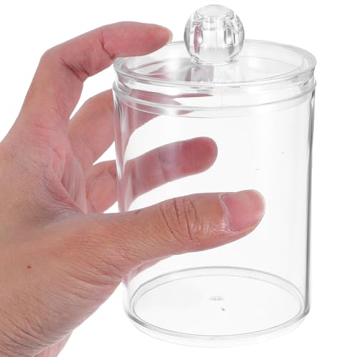 Botes de almacenamiento acrílico transparentes en pack de 2 unidades con tapas herméticas 5
