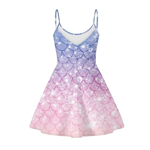Image of Coloranimal Women's Summer Sleeveless Casual Swing Dresses with Loose Fit Beach Sundress