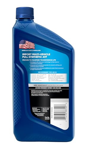 Image of Valvoline Import Multi-Vehicle (ATF) Full Synthetic Automatic Transmission Fluid 1 QT, Case of 6