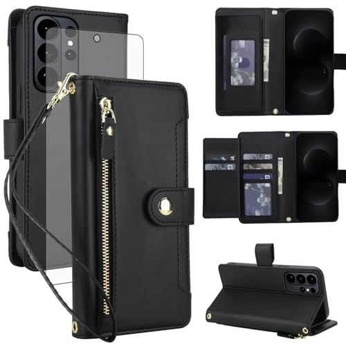 Étui Samsung S26 Ultra avec blocage RFID Coque antichoc et film