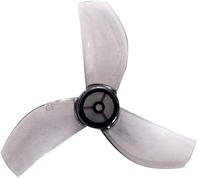 Gemfan 4Pairs 35mm 3-Blade/4-Blade Propeller 1.0mm CW CCW PC Paddle for 08028 Motor Freestyle Racing Tinywhoop Drone (3-Blade,Gray)