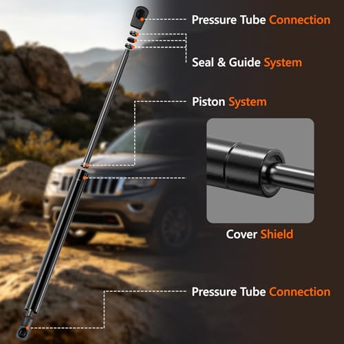 Rear Hatch Struts for 2011-2013 Jeep Grand Cherokee w/Power Liftgate by Blshwez - Used condition - Image 6