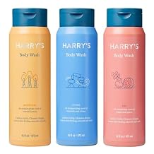 Harrys Mens Body Wash Shower Gel, Variety - Stone, Fig, Redwood Pack of 3