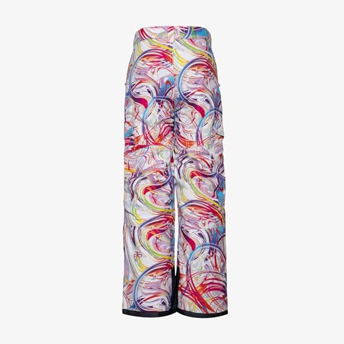 Image of Arctix Kids Snow Sports Cargo Snow Pants with Articulated Knees, Swirl, Medium