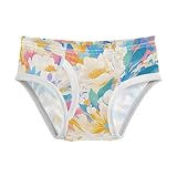KLL Baby Boys Underwear, Floral Fashion Print Design for Spring, Comfort Breathable Undies 2T