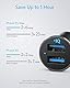 Anker 24W Car Charger Ladegerät, Mini Autoladegerät, 4.8A Duales USB Mit Blauem LED-Licht, Kompatibel Mit iPhone15/14/13, iPad Pro/Air 2/Mini, Galaxy und Mehr