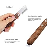 Professional Trimmmesser,Trimmen hund terrier,Trimm Messer Pflegemesser für Unterwolle Ergonomisch Geformtem Griff