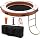 2.4*2.4m Orange circular floating platform