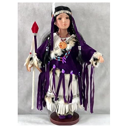 Jmisa 18" Porcelain Indian Doll