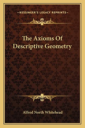The Axioms Of Descriptive Geometry