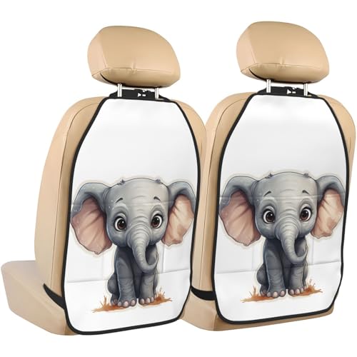 Zhuwfei Car Seat Back Kick Protector 2 Pack 18.5