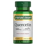 Nature’s Bounty Quercetin, Immune Support, 500mg, With Vitamin C, Rose Hips, & Rutin, 60 count