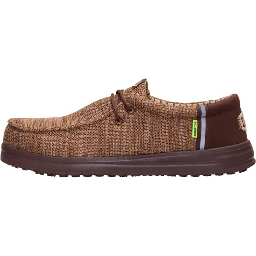HEYDUDE Wally Work CT Stretch Sox Slip On, Shaved Chocolate/Multi Size 12