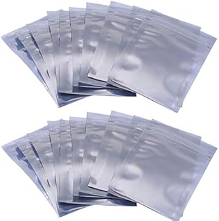 SUNFUA 100 Pcs Translucence Anti Static Bags Shielding Bag for Motherboard Electronics Components SSD HDD and Electronic Device(Size 100 * 150 mm)