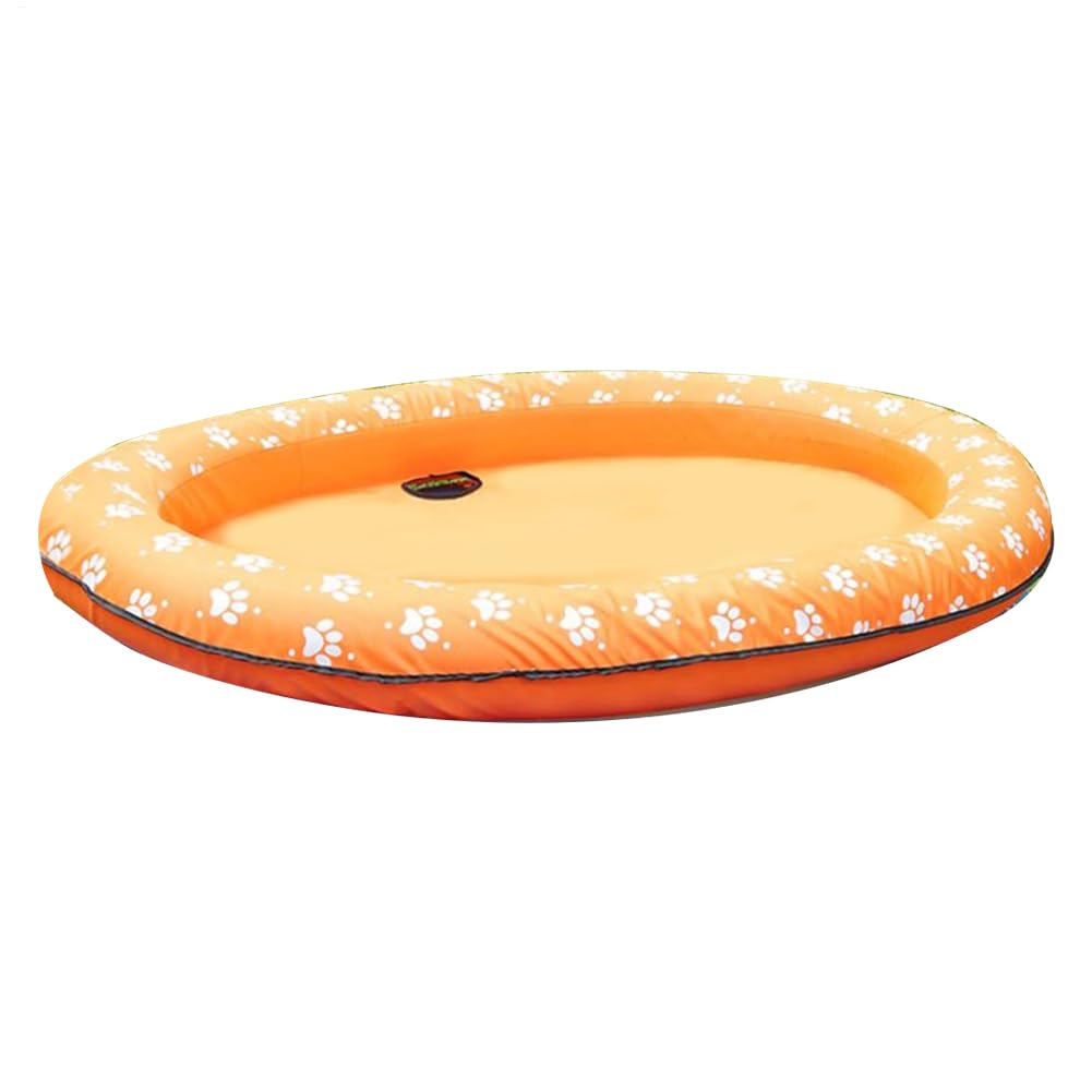 Generisch Aufblasbar Schlauchboot Hunde Boot Haustierfloß Aufblasbares Hundefloß Katzenwasser Floatie Matte Haustier Luftmatratze Schwimmbad Sommerpool Spielzeug 140 X 96 cm