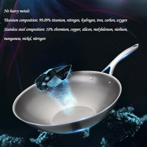 Wok antiadherente de titanio y cerámica 12.6 pulgadas miniatura 5