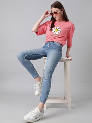 Image of KOTTY Women's Slit-Side Long T-Shirt - Loose Casual Wear with Side Slits