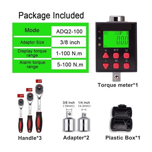Instrument de mesure digitale de couple 1.0-100N.m haute performance et précision