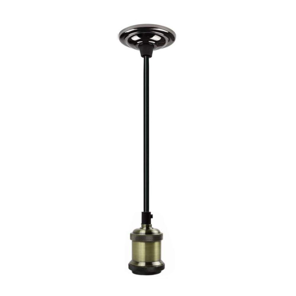 Small Metal Ceiling Rose Pendant Light Fitting Modern Retro Industrial Style E27 Lamp Holder