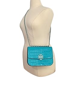 Tory Burch Britten Embossed Small Adjustable Shoulder Bag