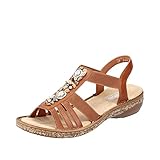 weiche Decksohle Rieker Damen Sandalen 62859-24 braun Gr. 39