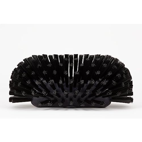 Image of SPARTA Tank and Kettle Scrub Brush Heavy-Duty Tile Brush, Color-Coded and Handle Compatible (Sold Separately) for Optimal Access In Spacious Containers, Plastic, 5.5 X 9.5 Inches, Black