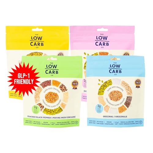 Image of The Low Carb Co High Protein Seed Crackers, Variety Pack, 4-Pack