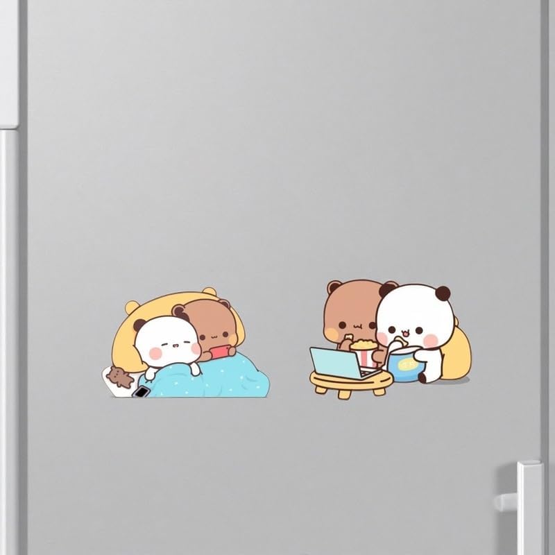 Bubu Dudu Refrigerator Magnets, Decorative Fridge Magnets, Strong Cute Decorations for Home Office Whiteboard Kitchen (B)