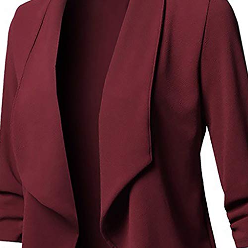 Womens 3/4 Sleeve Blazer Work Casual Outfits Plus Size Lightweight Jacket Open Front Business Suit Blazers Fall 20253