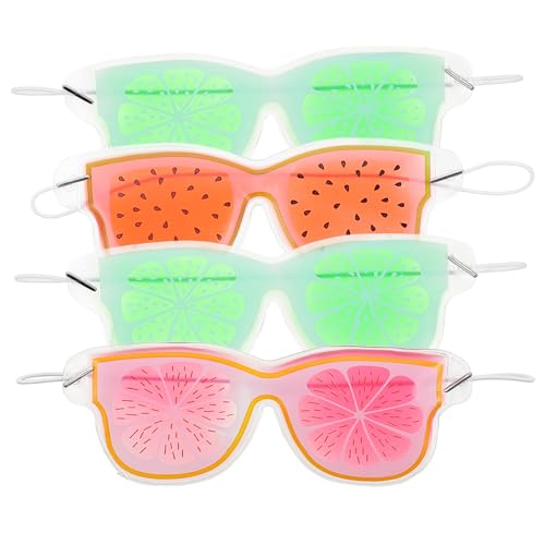 HAPINARY 4 De Gel Para Ojos, Para El Cuidado De Los Ojos, De Verano Para Dormir, De Cumpleaños, Refrescante Para Ojos, Reutilizables Para Los Ojos, Refrescante Para Ojos De Verano, Para