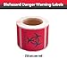 250 Pcs Biohazard Danger Warning Label - 2"x2" Waterproof Self Adhesive Decal Sign Sticker for Lab, Industrial, 1 Roll(Biohazard Danger Warning Label)