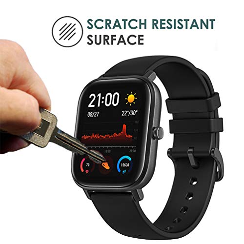 Youniker 6 Pack For Amazfit Gts Screen Protector Film For Amazfit Gts Smartwatch Screen Protectors Foils Screen Cover Crystal Clear Hd, Anti-Scratch, Anti-Fingerprint, Bubble Free #TOP3