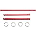 EXREIZST Adjustable 2 Spreader Bar Set Expandable Fitness Sports Exercise Training Tool Kit, Red