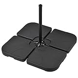 ✔️ Für Schirmständer mit Bodenkreuz: Die Beschwerungsplatten eignen sich für nahezu alle gängigen Sonnen- und Ampelschirme mit Bodenkreuz