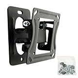 Monitor Mount Tilt Swivel Approx 10-24 Inch for LED LCD Curved and Flatscreens TV Wall Bracket Universal for VESA 75x75-100x100