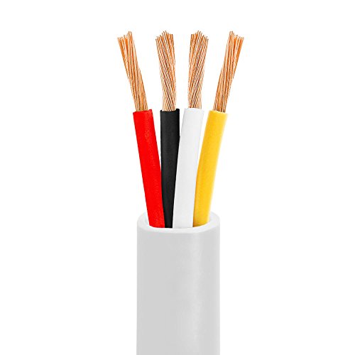 Cmple - 14Awg Cl2 Rated 4-Conductor Loud Speaker Cable - 250Ft For In-Wall Installation #TOP1
