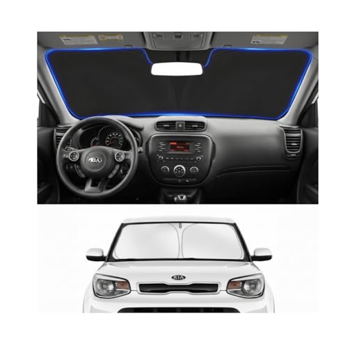 Car Sun Shade for 2014-2019 Kia Soul Base Accessories Windshield Sunshade Cover Front Window Shade...