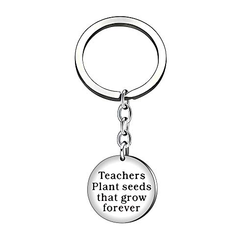 Best Teacher Gift It Takes a Big Heart to Help Shape Little Minds Charm Love Heart Pendant Key Chain (E)