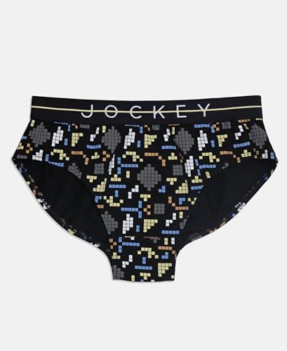 Image of Jockey NB01 Boy's Super Combed Cotton Elastane Stretch Printed Brief with Ultrasoft Waistband (Pack of 2)