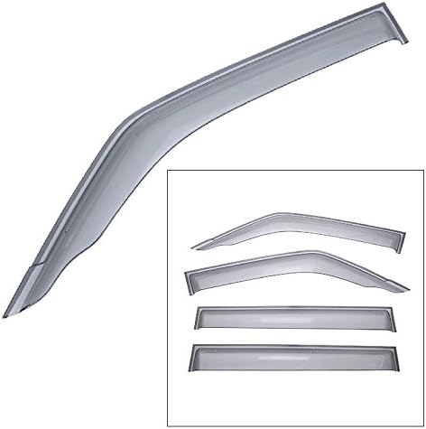 Compatible with Mitsubishi Montero 2001 to 2006 Premium Series Side Window Deflector Visors