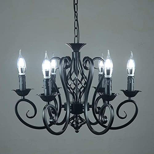 Lámpara de techo de estilo industrial retro con múltiples luces, lámpara colgante de escalera creativa, luces colgantes grandes, lámpara de techo minimalista moderna para sala de estar, lámpara de ara