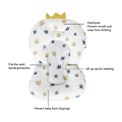 Image of Baby Bath Pad,Adjustable Newborn Toddler Bath Cushion Infant Support Seat Pillow for Bathtub