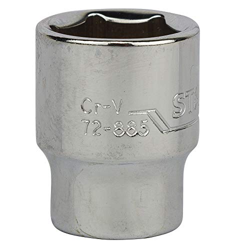 Image of STANLEY STMT72885-8B 1 /4-inch 14mm Chrome Vanadium Steel 6 Point Standard Socket (Silver)