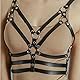 BDSMYOU Punk Harness Leder Body Brust Harness mit Dreifacher Taille Fesseln, Einstellbar Gothic Kleidung Bondage Geschirre, Sexy Dessous für Sex Fetisch, BDSM Spielzeug