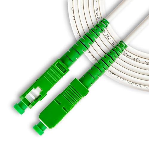 {Cable Fibra Optica Router 3M Cables Fibra Optica TECHZOCO Cable fibra óptica para router, Latiguillo FTTH, Cable SC/APC a SC/APC, OS2 Monomodo Simplex 9/125um LSZH,...