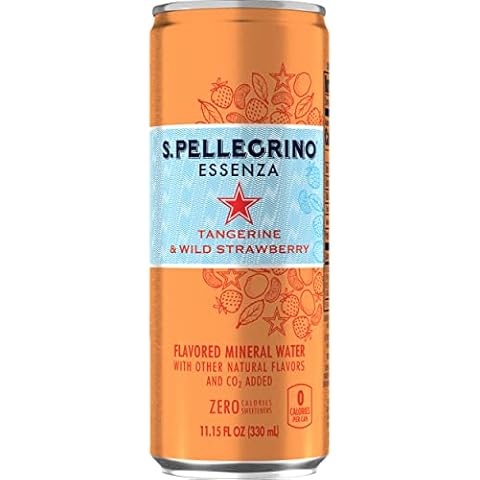 San Pellegrino Tangerine & Wild Strawberry Mineral Sparkling Water 11.15 Fl Oz (Pack of 8) Cover