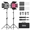 GVM LED Videoleuchte RGB,60W APP Steuerung 3200K-5600K RGB Videolicht mit Stativ, 880RS dimmbare videokonferenz licht für Studio YouTube, Streaming CRI97 led fotolicht RGB kameralicht led